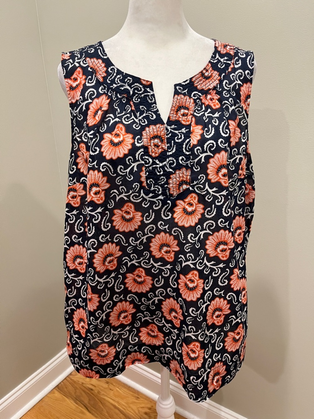 Talbots Floral Sleeveless Top